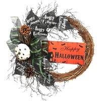 D40cm Halloween Wreath with Bows