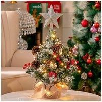 Mini Pre Lit Tabletop Artificial Christmas Tree