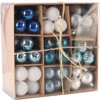 99 Pcs Christmas Ball Ornament Set for Xmas Tree Hanging Decoration