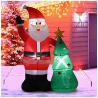 Inflatable Father Christmas Air Blown with LED Light Outdoor Decor