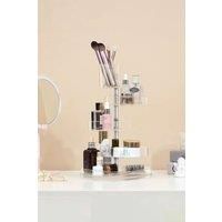 Adjustable Height Rotating Makeup Organizer