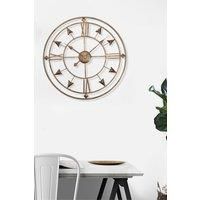 Metal Roman Numerals Wall Clock