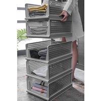 Folding Wardrobe Storage Box Drawer Organizer