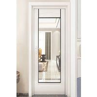 Metal Frame Over the Door Full Length Mirror