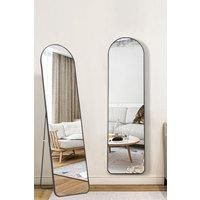 Modern Arched Metal Floor Mirror