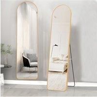 40cm W x 150cm H Modern Arched Metal Floor Mirror