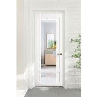 37cm W x 147cm H White Frame Over the Door Full Length Mirror