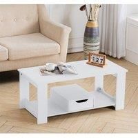 Coffee Table with Storage Small Tea Table Desk Wooden Living Room Furniture