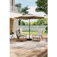 Patio Umbrella Large 3M Traditional Parasol with Plastic Base