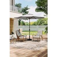 Patio Umbrella 3M Large Traditional Parasol with Resin Base