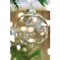 5 Pack Rainbow Glass Ornament Balls for Christmas Tree Decor