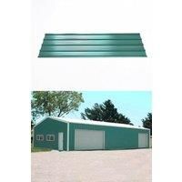Set of 24 Steel Corrugated Panels