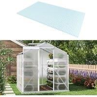 12Pcs Clear Polycarbonate Sheets for Greenhouse Covering