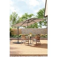 Large Square Canopy Rotating Outdoor Cantilever Parasol with Square Base