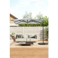 Large Square Canopy Rotating Outdoor Cantilever Parasol with Fillable Base