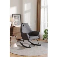 Comfy Grey Nursery Rocking Chair
