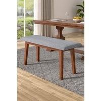 Mid Century Backless Linen Upholstered Dining Bench Dining Chair