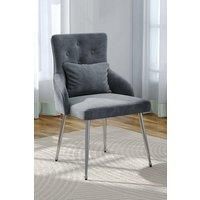 Velvet Tufted Upholstered Dining Chair with Cushion