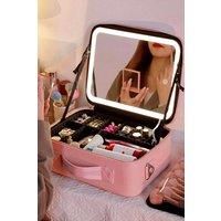 Makeup Storage Bag with Three Colour LED Mirror