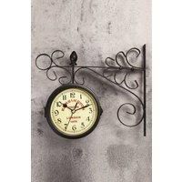 Antique Metal Double Sided Wall Clock