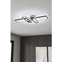 90*59cm Geometric Black Frame LED Ceiling Light