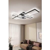 120*80cm Geometric Black Frame LED Ceiling Light