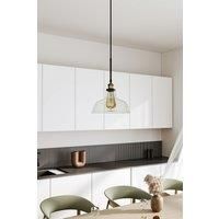 28cm Dia x 15cm H Modern Style Glass Single Light Pendant Light