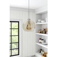 1 Light Globe Hanging Ceiling Light with Glass Lampshade