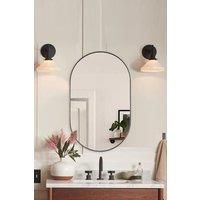 Modern Oval Metal Wall Mirror