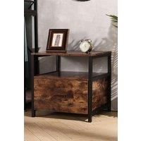 Industrial Bedside Table with 1 Drawer