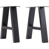 Set of 2 Heavy Duty Tube Metal Legs for Furniture