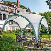 LivingandHome Living and Home Spacious Sun Shade UV Protection Shelter for Comfortable 3*3m Outdoor Canopy, Green
