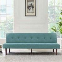 LivingandHome Living and Home Rectangular Contemporary Convertible Adjustable Sofa Bed Green