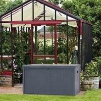 Livingandhome Garden Cushion Storage Box Waterproof Grey
