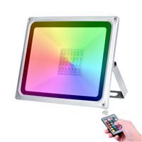 OMYAOIT LED Floodlights, RGB Spot Light Adjustable 50W 4000LM IP65