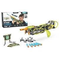 K/'Nex Basic Fun 12457 Cyber-X C5 Neostrike-Blasts up to 75 ft-184 Pieces, 4, Targets, 5 Darts-Gift Kids 8+ Building Set, Multicolor, M