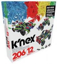 K'NEX 15214 12 Model Rad Rides Building Set, Educational Toys for Boys and Girls, 206 Piece Stem Learning Kit, Engineering for Kids, Fun and Colourful Building Construction Toys for Children Aged 7 +