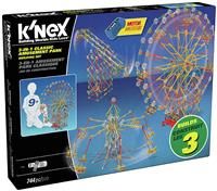 K'NEX Thrill Rides 3-IN-1 Classic Amusement Park Building Set - 744 Pieces (170…