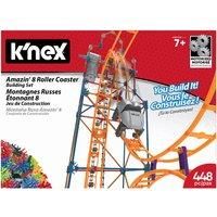 K'NEX 80216 Amazin' 8 Coaster Building Set, Colourful Construction Set for Boys and Girls, 448 Piece Kids Building Set for Children Aged 7 Years and Older