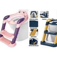Kids Foldable Potty Seat W/ Ladder - Blue