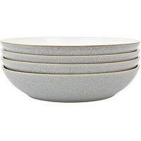 Denby Elements 4 Piece Pasta Bowl Set, Grey
