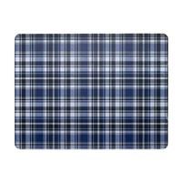 Denby Elements Checks Placemats, Set of 6, Black