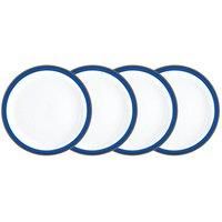Denby 1041005 Dinner Plate, Imperial Blue, Set of 4, 6.5 x 26 x 26 cm