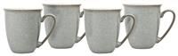 Denby 380048918 Elements 4 Piece Coffee/Beaker Mug Set, Grey