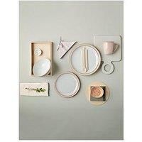 Denby Elements 12Piece Dinner Service Set &Ndash; Sorbet Pink