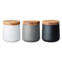 Denby Set Of 3 Mixed Storage Canisters