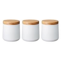 Denby Storage Canisters, White, Set of 3
