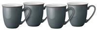 Denby 416041113 Elements Fossil Grey 4 Pc Coffee Beaker/Mug Set