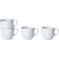 Denby White By Denby Set Of 4 Mugs