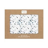 Denby Elements Blue Terrazzo Placemats (Set of 6)